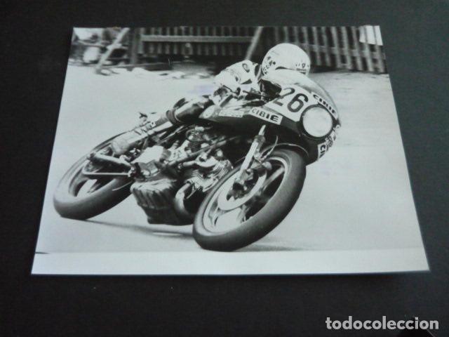 Fotografia antica: MALLOL CORREDOR MOTOCICLISMO ANTIGUA FOTOGRAFIA ORIGINAL 18 X 24 CM