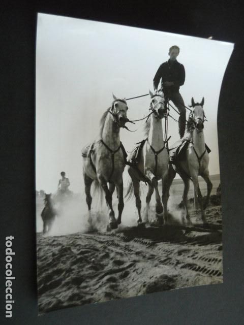 Fotografia antica: RODAJE PELICULA EL FABULOSO MUNDO DEL CIRCO ANTIGUA FOTOGRAFIA ORIGINAL 18 X 24 CM