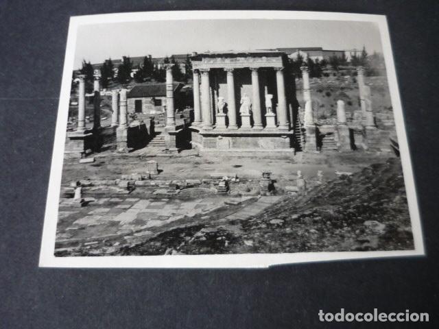 Photographie ancienne: MERIDA BADAJOZ TEATRO ROMANO ANTIGUA FOTOGRAFIA ORIGINAL 8 X 11 CM