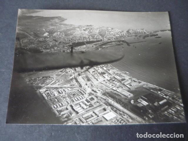 Photographie ancienne: CEUTA VISTA AEREA A&Ntilde;OS 20 30 ANTIGUA FOTOGRAFIA 8 X 11,5 CM