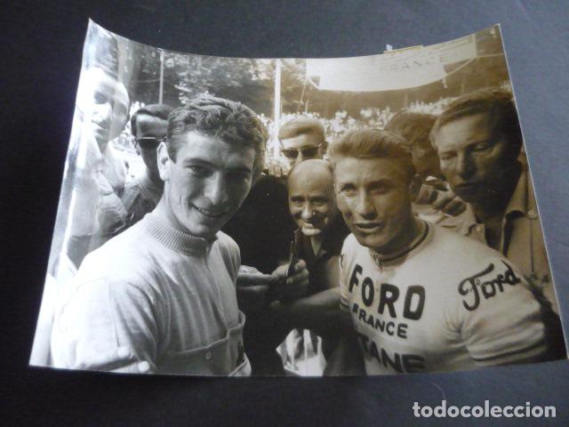 Antique Photography: JACQUES ANQUETIL CICLISTA ANTIGUA FOTOGRAFIA ORIGINAL 18 X 24 CM