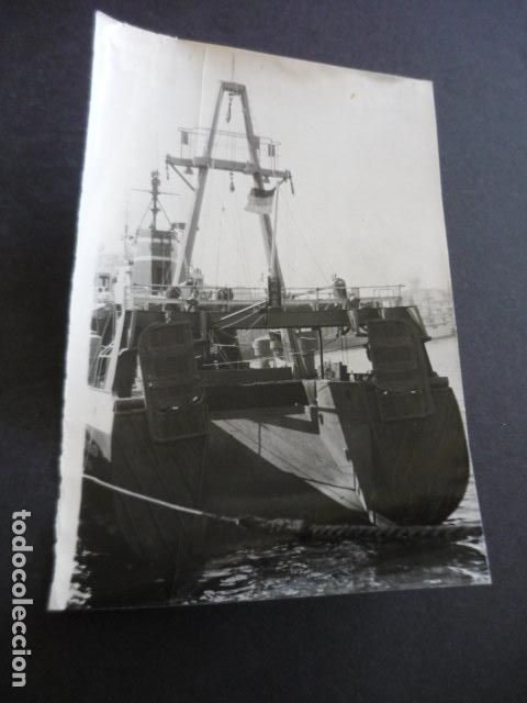 Photographie ancienne: LA CORU&Ntilde;A BARCO BACALADERO ALEMAN VEST RECKLINGHAUSEN ANTIGUA FOTOGRAFIA ORIGINAL 12 X 18 CM