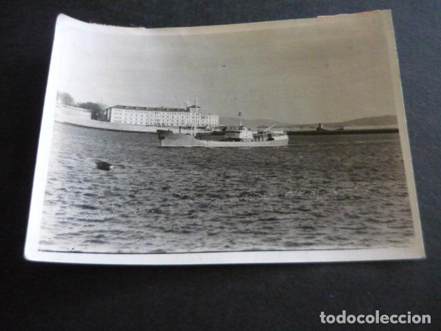 Antique Photography: LA CORU&Ntilde;A BARCO PESQUERO ANTONIO LORENZO ANTIGUA FOTOGRAFIA ORIGINAL 10 X 8 CM