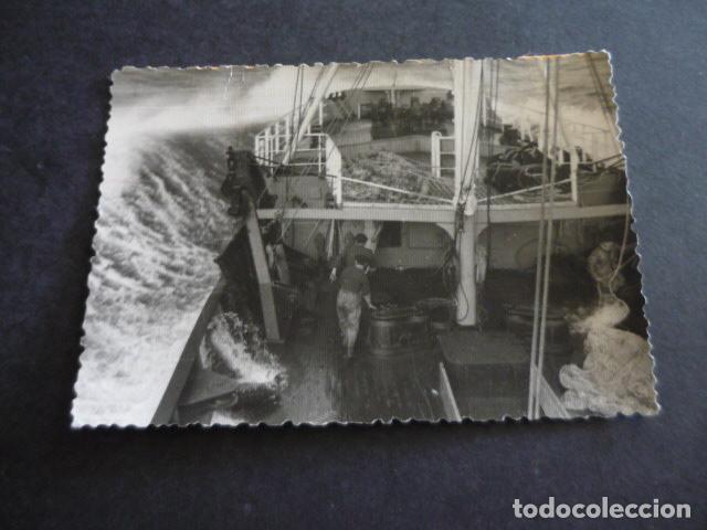 Alte Fotografie: LA CORU&Ntilde;A BARCO PESQUERO ANTONIO LORENZO ANTIGUA FOTOGRAFIA ORIGINAL 7,5 X 10,5 CM