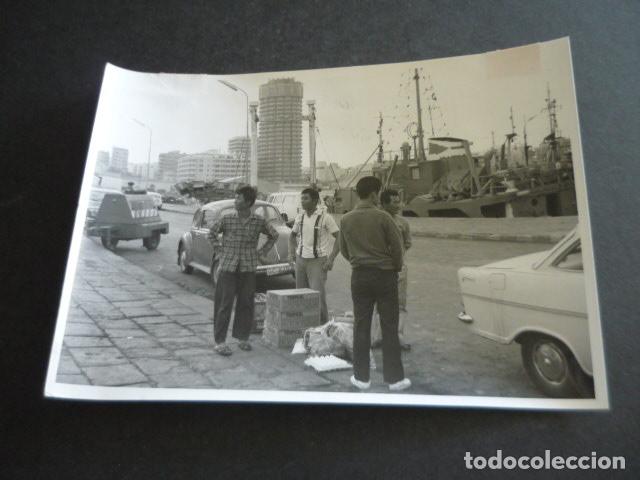 Fotograf&iacute;a antigua: LAS PALMAS DE GRAN CANARIA PUERTO PESQUERO ANTIGUA FOTOGRAFIA ORIGINAL 13 X 18 CM
