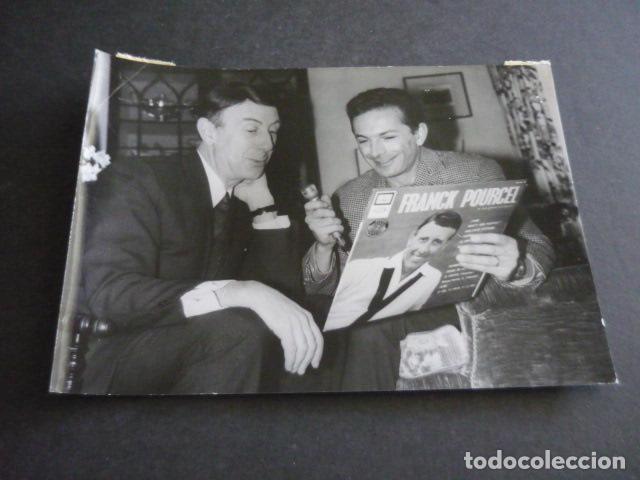 Antique Photography: FRANK POURCEL COMPOSITOR MUSICAL ANTIGUA FOTOGRAFIA ORIGINAL 18 X 13 CM