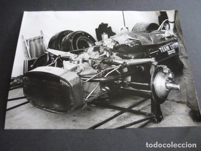 Alte Fotografie: AUTOMOVIL LOTUS 49 FORMULA 1 AUTOMOVILISMO CARRERAS FOTOGRAFIA ORIGINAL 18 X 24 CM