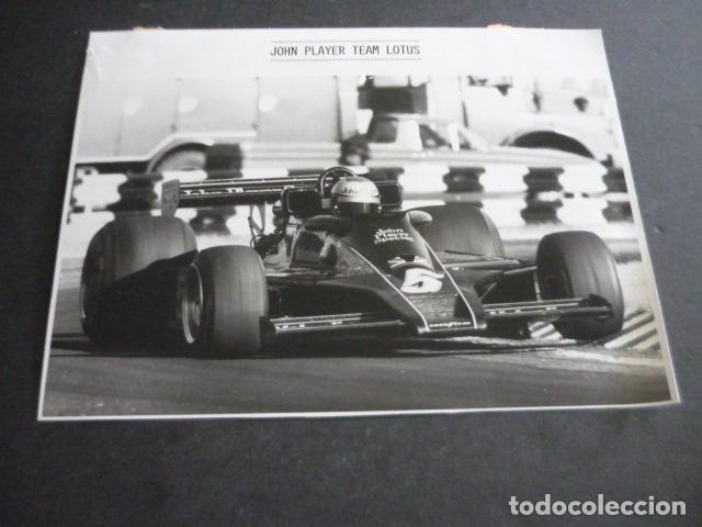 Alte Fotografie: AUTOMOVIL LOTUS FORMULA 1 AUTOMOVILISMO CARRERAS FOTOGRAFIA ORIGINAL 18 X 24 CM