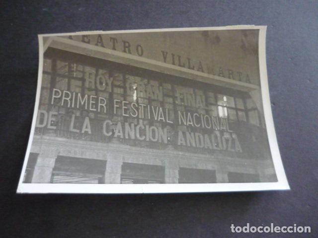Fotograf&iacute;a antigua: JEREZ DE LA FRONTERA CADIZ I FESTIVAL DE LA CANCION ANDALUZA 1960 FOTOGRAFIA ORIGINAL 13 X 18 CM