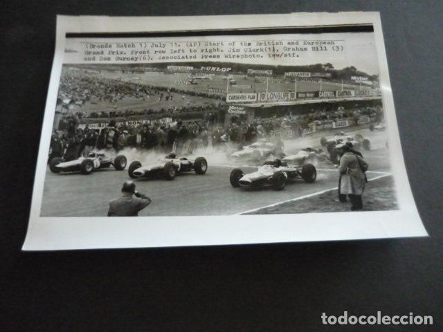 Fotograf&iacute;a antigua: GRAN PREMIO DE EUROPA BRANDS HATCH 1964 AUTOMOVILISMO ANTIGUA FOTOGRAFIA ORIGINAL 15 X 20 CM
