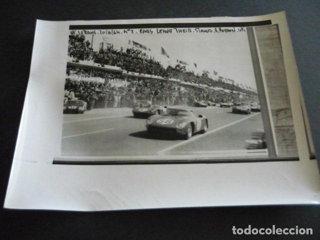 Fotografia antica: 24 HORAS DE LE MANS 1964 AUTOMOVILISMO ANTIGUA FOTOGRAFIA ORIGINAL 18 X 24 CM