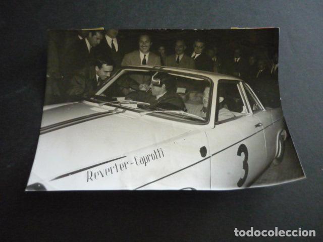 Alte Fotografie: MADRID REVERTER Y CAPROTI RALLYE DE MONTECARLO 1962 AUTOMOVILISMO FOTOGRAFIA ORIGINAL 13 X 18 CM