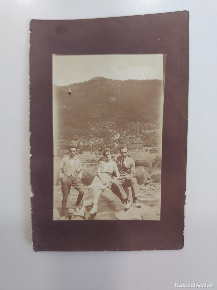 Fotograf&iacute;a antigua: FOTOGRAFIA ANTIGUA BROTO (HUESCA) A&Ntilde;O 1919 GRUPO EN PIRINEO ARAGONES. 6 X 9 CM