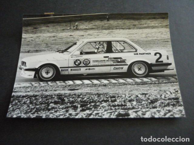 Fotograf&iacute;a antigua: OLAF MANTHEY CORREDOR EN BMW 325 I AUTOMOVILISMO ANTIGUA FOTOGRAFIA ORIGINAL 18 X 13 CM