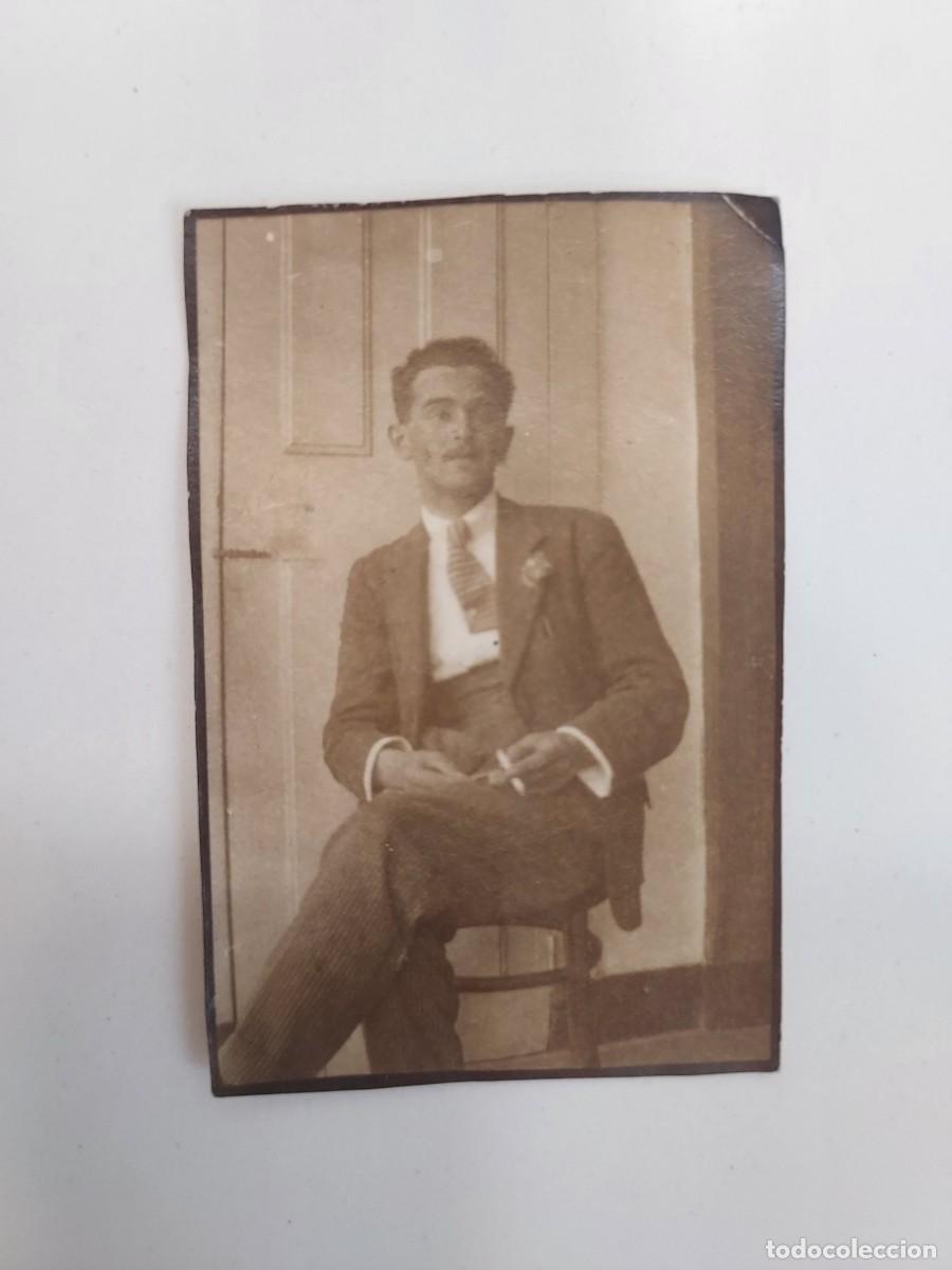 Fotograf&iacute;a antigua: FOTOGRAFIA ANTIGUA RETRATO CABALLERO CON TRAJE. CA. 1915-1920 &iquest;BROTO?. 4 X 6 CM