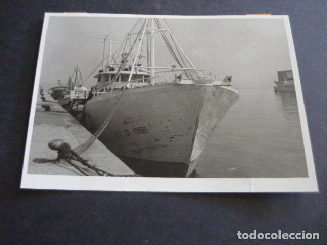 Fotograf&iacute;a antigua: ALGECIRAS CADIZ BARCO PESQUERO ANTIGUA FOTOGRAFIA ORIGINAL 14 X 10 CM