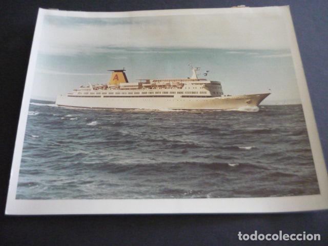 Fotografia antica: BUQUE MONTE TOLEDO DE LA COMPA&Ntilde;IA AZNAR ANTIGUA FOTOGRAFIA ORIGINAL 20 X 26 CM