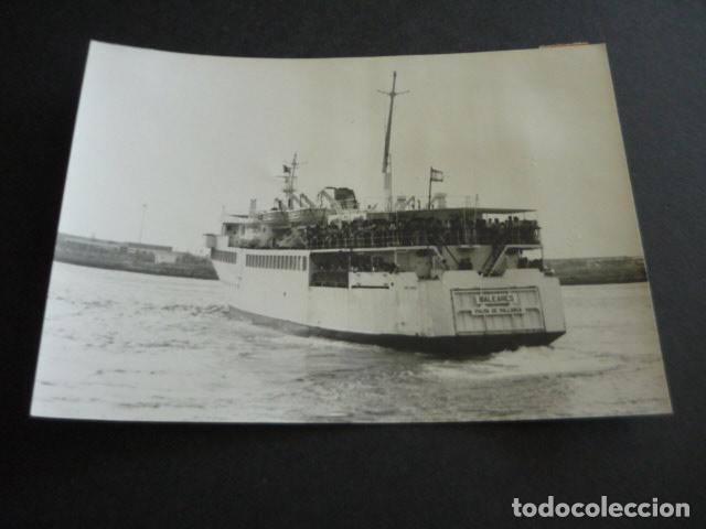 Antique Photography: BARCO BALEARES COMPA&Ntilde;IA ISNASA TRAVESIA ALGECIRAS CEUTA ANTIGUA FOTOGRAFIA ORIGINAL 18 X 13 CM