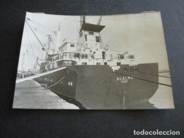 Fotograf&iacute;a antigua: BARCO MERCANTE ALARMA ANTIGUA FOTOGRAFIA ORIGINAL 10 X 15 CM