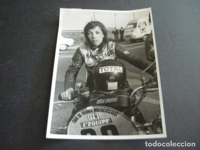 Fotograf&iacute;a antigua: MARIE CLUADE LAURENT CORREDORA AUTOMOVILISTA ANTIGUA FOTOGRAFIA ORIGINAL 18 X 13 CM