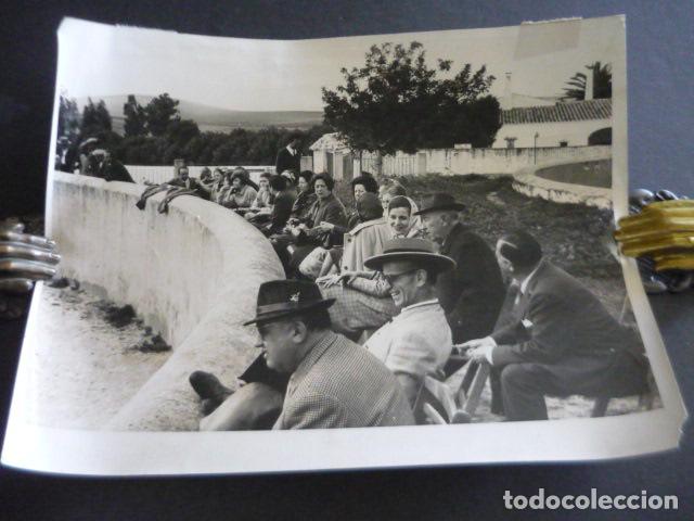Antique Photography: CADIZ LOS ALBUREJOS FIESTA TAURINA ANTIGUA FOTOGRAFIA ORIGINAL 23 X 17 CM