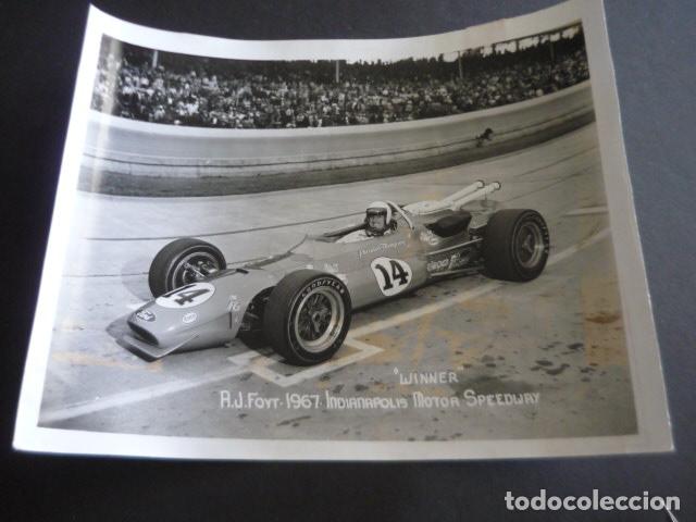 Antique Photography: ANTHONY JOSEPH FOYT CORREDOR AUTOMOVILISMO ANTIGUA FOTOGRAFIA ORIGINAL 20 X 25 CM