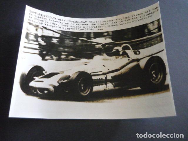 Antique Photography: ANTHONY JOSEPH FOYT CORREDOR AUTOMOVILISMO ANTIGUA FOTOGRAFIA ORIGINAL 18 X 24 CM