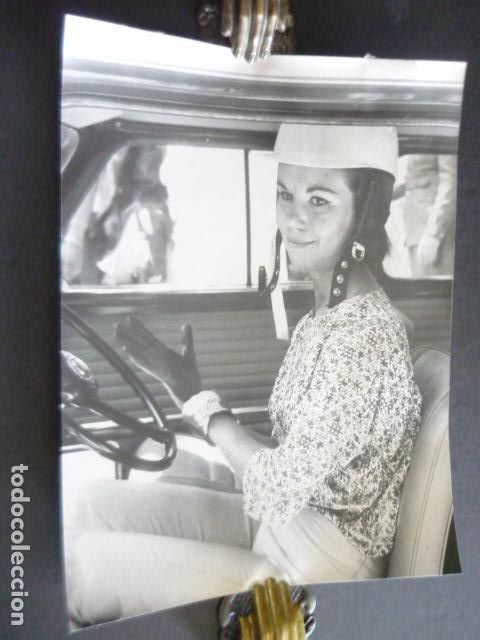 Antique Photography: SOFIA ARQUER CORREDORA AUTOMOVILISMO ANTIGUA FOTOGRAFIA ORIGINAL 18 X 24 CM