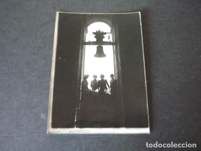 Fotograf&iacute;a antigua: SIG&Uuml;ENZA GUADALAJARA SANTUARIO DE BARBATONA CAMPANARIO ANTIGUA FOTOGRAFIA 6 X 9 CM