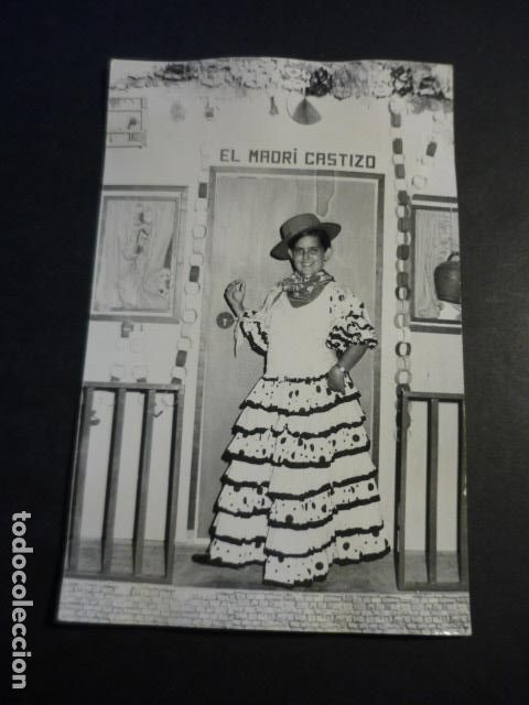 Fotograf&iacute;a antigua: NI&Ntilde;A EN FERIA ANTIGUA FOTOGRAFIA POR FOTOGRAFO MINUTERO AMBULANTE MADR&Iacute; CASTIZO MADRID TAMA&Ntilde;O POSTAL
