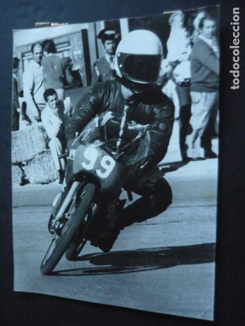 Fotografia antica: VENTOSA CORREDOR MOTOCICLISTA MOPTOCICLISMO ANTIGUA FOTOGRAFIA ORIGINAL 18 X 24 CM