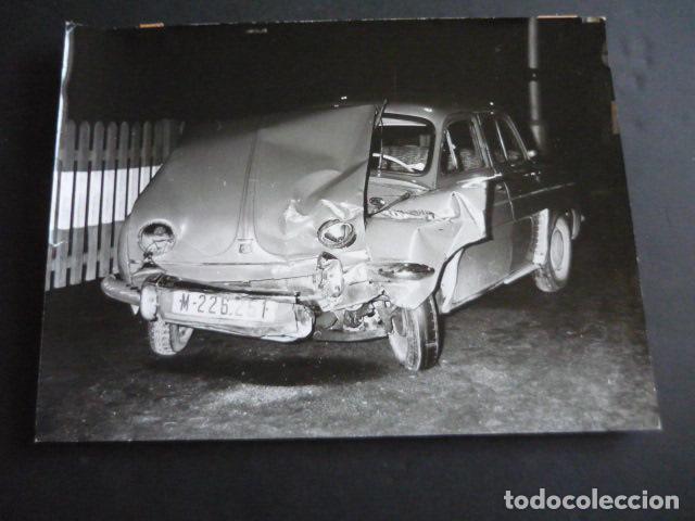 Fotograf&iacute;a antigua: MADRID AUTOMOVIL ACCIDENTADO ANTIGUA FOTOGRAFIA ORIGINAL 24 X 18 CM