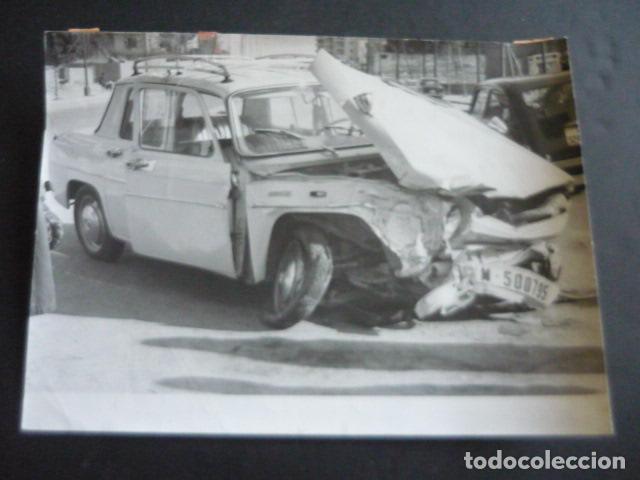 Alte Fotografie: MADRID AUTOMOVIL ACCIDENTADO ANTIGUA FOTOGRAFIA ORIGINAL 24 X 18 CM