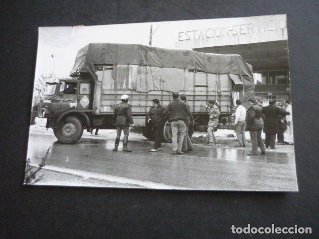 Antique Photography: MADRID CAMION ACCIDENTADO ANTIGUA FOTOGRAFIA ORIGINAL 12 X 18 CM