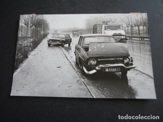Alte Fotografie: MADRID AUTOMOVIL ACCIDENTADO ANTIGUA FOTOGRAFIA ORIGINAL 12 X 18 CM