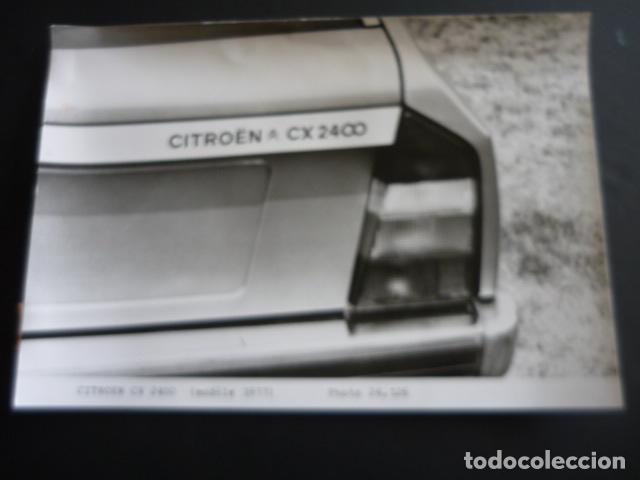 Fotografia antica: AUTOMOVIL CITROEN CX 2400 ANTIGUA FOTOGRAFIA ORIGINAL 20 X 30 CM