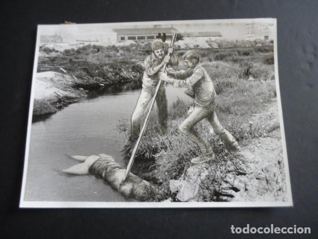 Antique Photography: PUEBLA DEL CARAMI&Ntilde;AL LA CORU&Ntilde;A ASESINATO ANTIGUA FOTOGRAFIA ORIGINAL 18 X 24 CM