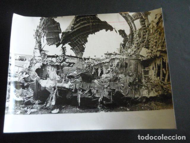 Fotografia antica: SANTA CRUZ DE TENERIFE ACCIDENTE DE AVIACION ANTIGUA FOTOGRAFIA ORIGINAL 18 X 24 CM