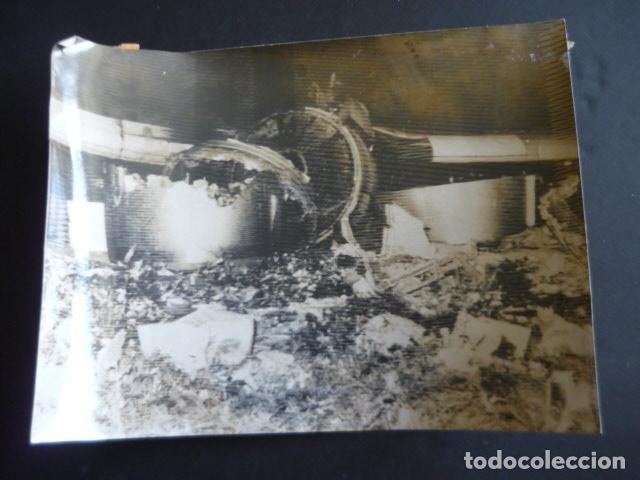 Fotografia antica: SANTA CRUZ DE TENERIFE ACCIDENTE DE AVIACION ANTIGUA FOTOGRAFIA ORIGINAL 18 X 24 CM