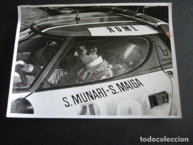 Fotografia antica: SANDRO MUNARI CORREDOR AUTOMOVILISMO ANTIGUA FOTOGRAFIA ORIGINAL 18 X 12 CM