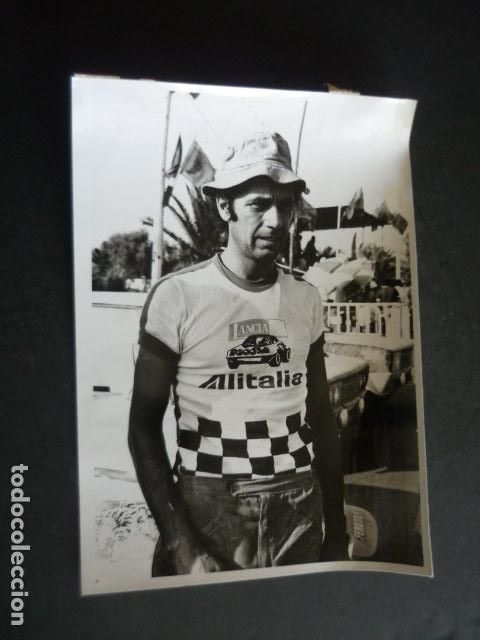 Fotografia antica: SANDRO MUNARI CORREDOR AUTOMOVILISMO ANTIGUA FOTOGRAFIA ORIGINAL 18 X 12 CM