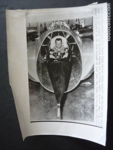 Fotografia antica: GLENN LEASURE CORREDOR AUTOMOVILISMO ANTIGUA FOTOGRAFIA ORIGINAL 15 X 20 CM