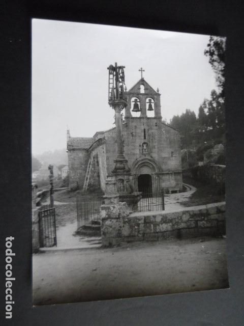 Fotografia antica: CANGAS PONTEVEDRA CRUCERO DE HIO ANTIGUA FOTOGRAFIA ORIGINAL 17 X 23 CM
