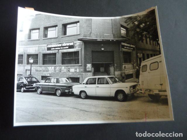 Fotograf&iacute;a antigua: MADRID SEDE DEL SINDICATO COMISIONES OBRERAS TRANSICCION 1977 FOTOGRAFIA 18 X 24 CM