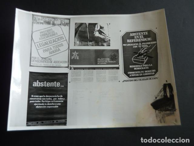 Fotograf&iacute;a antigua: MADRID SEDE DEL PARTIDO DEL TRABAJO DE ESPA&Ntilde;A TRANSICCION 1977 FOTOGRAFIA 18 X 24 CM