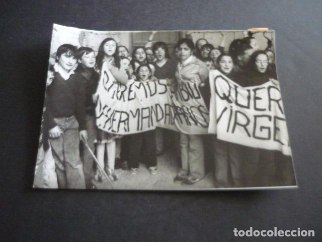 Fotograf&iacute;a antigua: ALCARAZ ALBACETE MANIFESTACION TRASLADO VIRGEN DE CORTES FOTOGRAFIA 13 X 18 CM