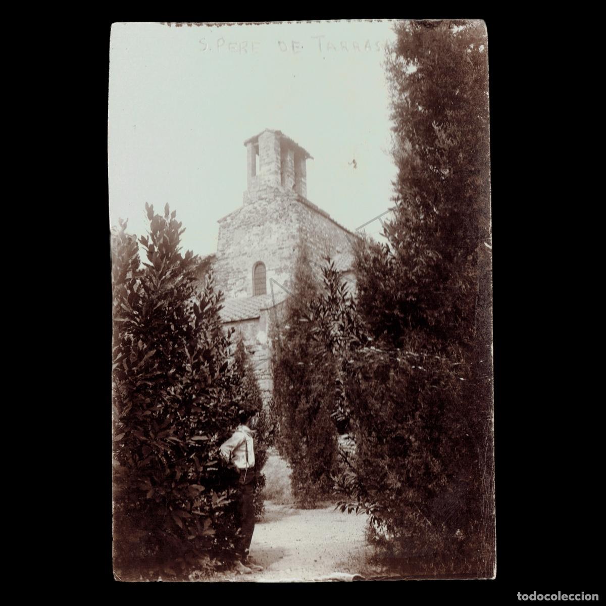 Fotografia antiga: Fotografia Sant Pere de Terrassa &ndash; Esgl&eacute;sia &ndash; Barcelona &ndash; Anys 30 &ndash; Rep&uacute;blica
