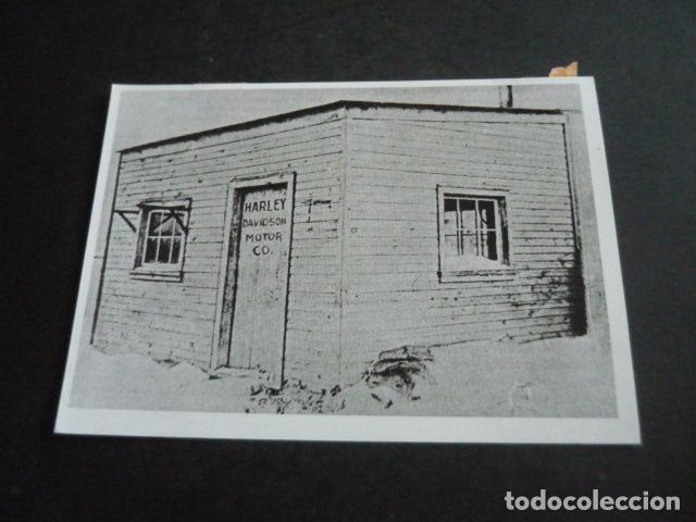 Fotografia antica: BARRACON FABRICA MOTOCICLETAS HARLEY DAVIDSON ANTIGUA FOTOGRAFIA ORIGINAL 13 X 18 CM