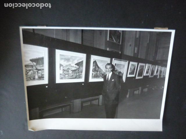 Fotografia antica: ALFONSO PINTOR NATURAL DE OVIEDO ASTURIAS EXPOSICION HORREOS ANTIGUA FOTOGRAFIA ORIGINAL 18 X 24 CM