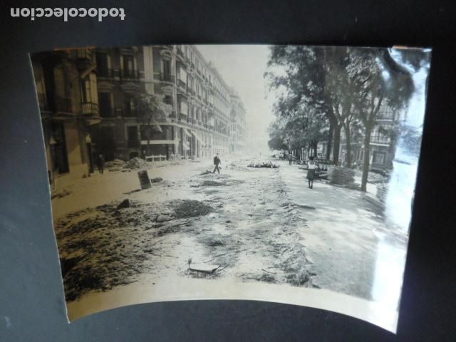 Fotograf&iacute;a antigua: MADRID OBRAS EN LA CALLE SAGASTA DESAPARICION BOULEVARES ANTIGUA FOTOGRAFIA ORIGINAL 24 X 18 CM